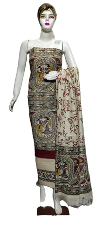 Cotton Khadi discharge print suit SILKZONE