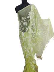 Orgenza embroidery saree SILK ZONE