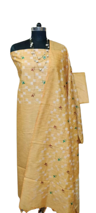 Cotton dupion fancy suit SILK ZONE