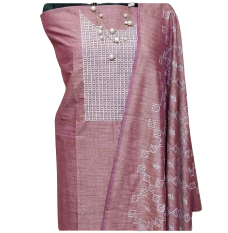 Cotton dupion fancy suit SILK ZONE