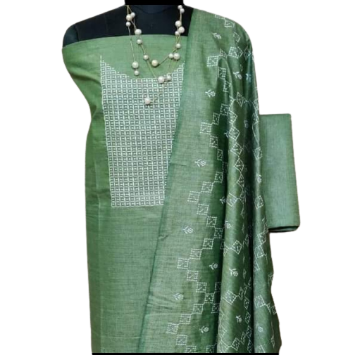 Cotton dupion fancy suit SILK ZONE