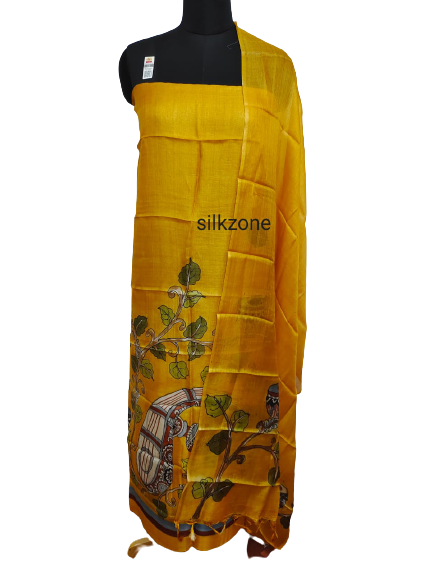 Tussar Silk Hand Block Print Suit SILK ZONE