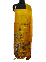 Tussar Silk Hand Block Print Suit SILK ZONE