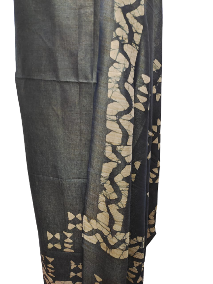 Cotton dupion batik print suit SILK ZONE