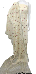 Cotton linen embroidery suit SILK ZONE