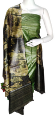 Pure tussar ghicha silk suit SILK ZONE
