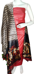 Pure tussar ghicha silk suit SILK ZONE