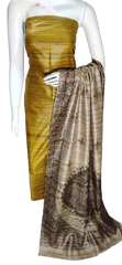 Pure tussar ghicha silk suit SILK ZONE