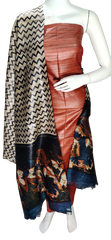 Pure tussar ghicha silk suit SILK ZONE