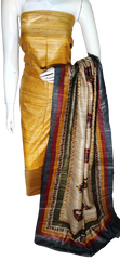 Pure tussar ghicha silk suit SILK ZONE
