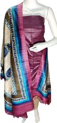 Pure tussar ghicha silk suit SILK ZONE