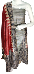 Pure tussar ghicha silk suit SILK ZONE