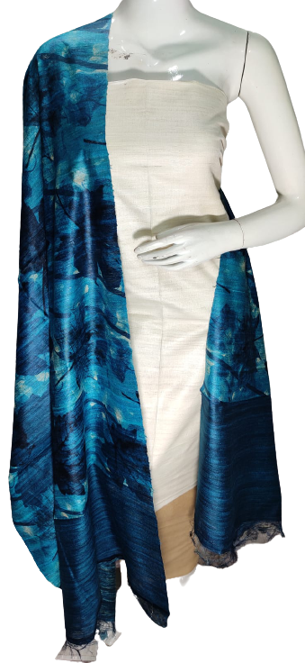 Pure tussar ghicha silk suit SILK ZONE