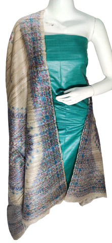 Pure tussar ghicha suit SILK ZONE