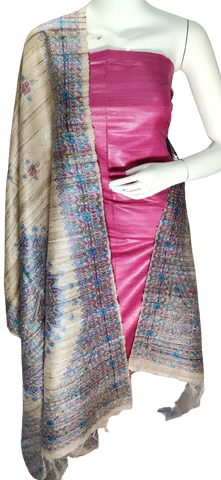 Pure tussar ghicha suit SILK ZONE