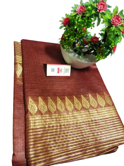 Pure Silk Linen Saree SILK ZONE