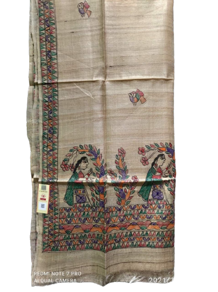 Tussar ghicha silk dupatta SILK ZONE