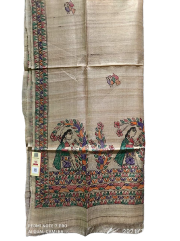 Tussar ghicha silk dupatta SILK ZONE