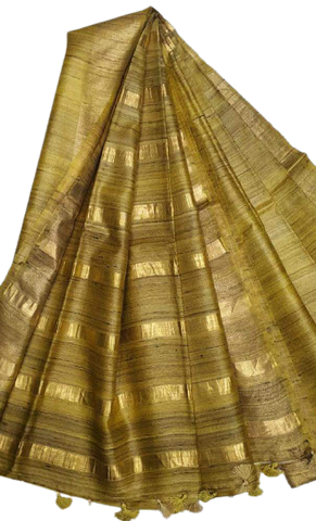 Pure desi tussar silk saree SILK ZONE