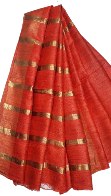 Pure desi tussar silk saree SILK ZONE