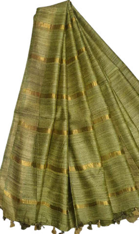 Pure desi tussar silk saree SILK ZONE