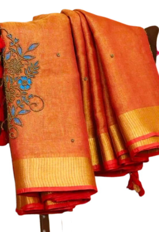 Pure desi tussar silk saree SILK ZONE