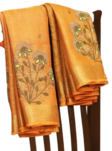 Pure desi tussar silk saree SILK ZONE