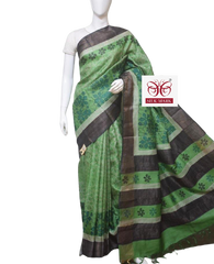 Pure Tussar Silk print saree
