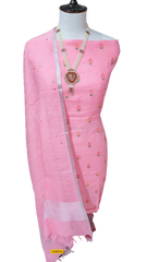 Linen embroidery suit SILK ZONE