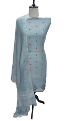 Linen embroidery suit SILK ZONE