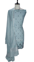 Linen embroidery suit SILK ZONE