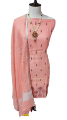Linen embroidery suit SILK ZONE