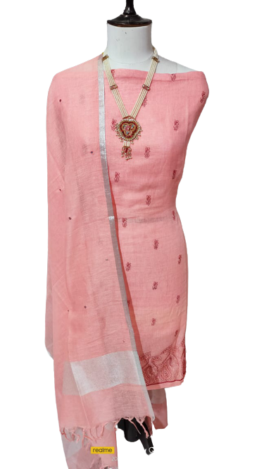 Linen embroidery suit SILK ZONE
