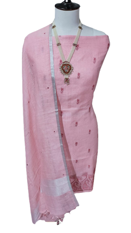 Linen embroidery suit SILK ZONE