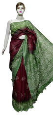 Cotton linen batik print saree Husain