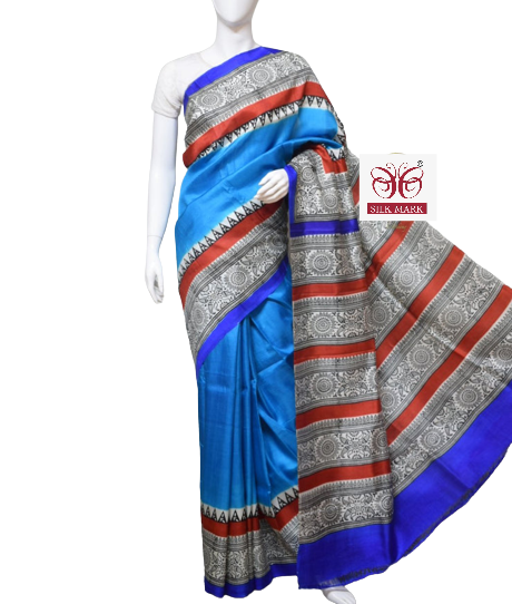 Pure Tussar Silk print saree