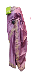 Tussar silk hand embroidery saree SILK ZONE