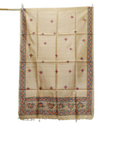 Tussar silk hand kalamkari dupatta SILK ZONE