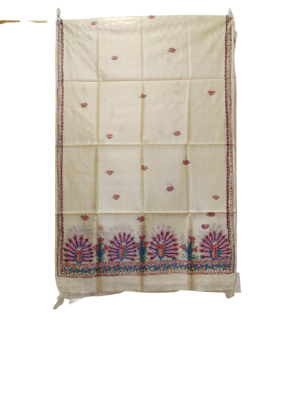 Tussar silk hand kalamkari pant dupatta SILK ZONE