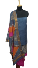 Semi-Tussar Print suit SILK ZONE