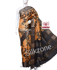 Pure Tussar Silk print saree