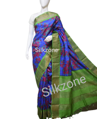 Pure Tussar Silk print saree