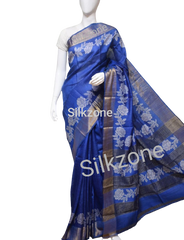 Pure Tussar Silk print saree