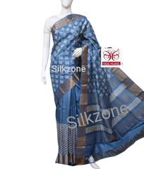 Pure Tussar Silk print saree