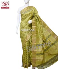 Pure Tussar Silk print saree