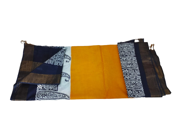 TUSSAR SILK PRINT SAREE