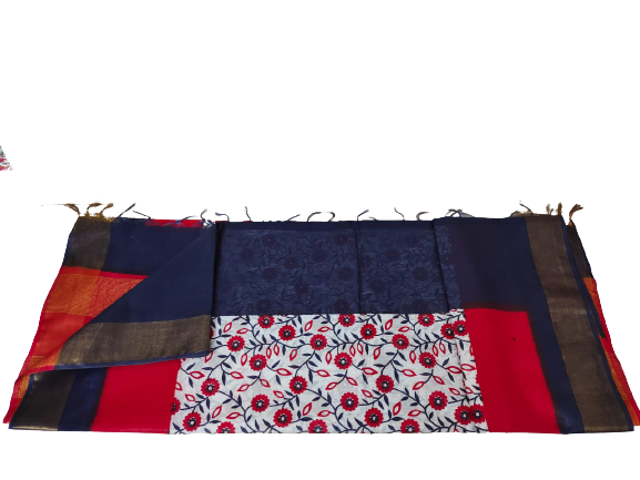 TUSSAR SILK PRINT SAREE