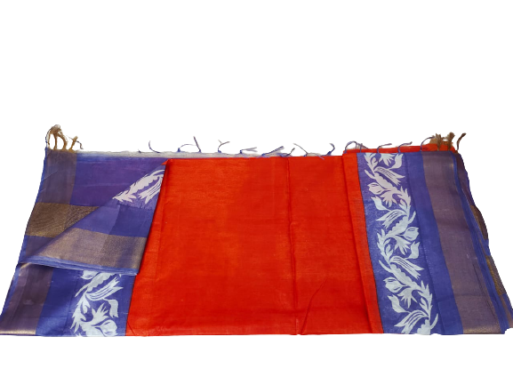 TUSSAR SILK PRINT SAREE