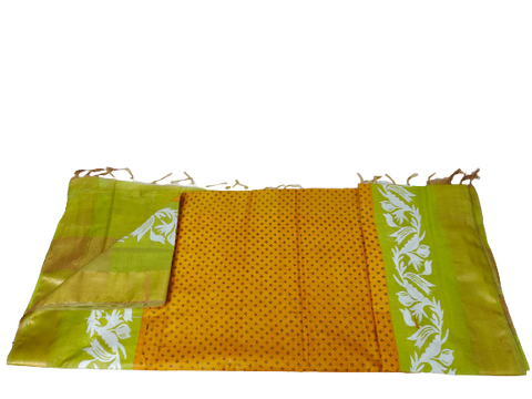 TUSSAR SILK PRINT SAREE