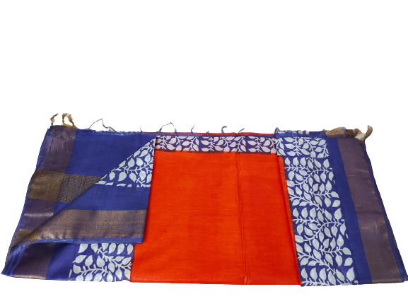 TUSSAR SILK PRINT SAREE